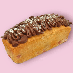 Plum Cake de coco sin gluten. Texto personalizable